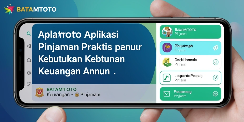 Antarmuka BATAMTOTO yang mudah digunakan untuk aplikasi Pinjaman.