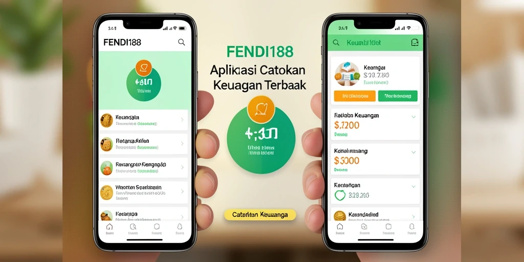 Antarmuka aplikasi Catatan Keuangan FENDI188 yang modern dan fungsional.
