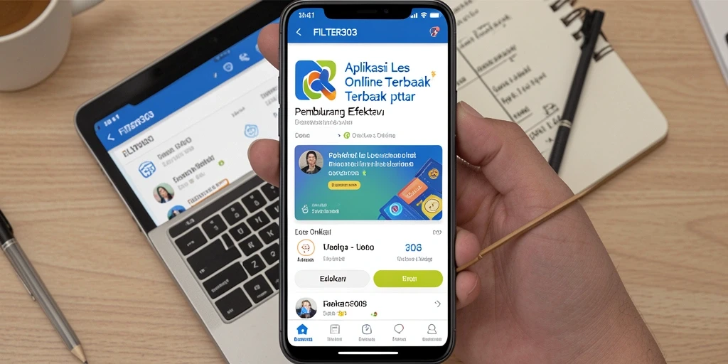 Antarmuka pengguna FILTER303 yang intuitif untuk Les Online.