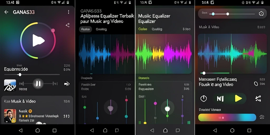 Antarmuka utama GANAS33 menampilkan kontrol Equalizer yang canggih dan mudah digunakan.